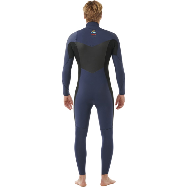 2025 Rip Curl Männer Dawn Patrol 4/3mm Brustreißverschluss Neoprenanzug 157MFS - Navy